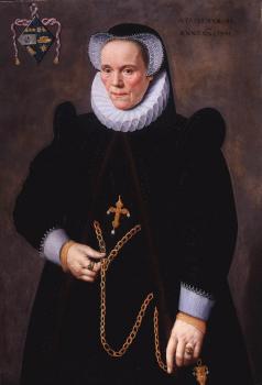 弗蘭斯 普佈斯 Portrait of Catherine van Damme, Wife of Francois de Groote 弗蘭斯 普佈斯 Portrait of Catherine van Damme, Wife of Francois de Groote